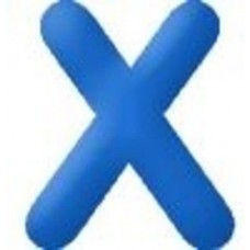 Balloon Funtext Blue X