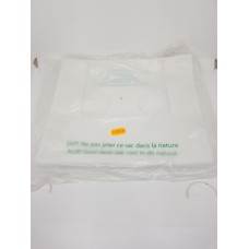 White Plastic Bags 400Mm 100Pcs