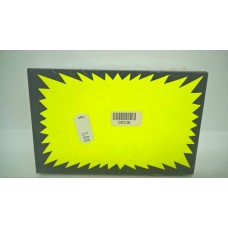 100 Flash Fluorescent 9X Yellow Cards
