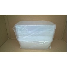 Transparent Plastic Box 750Ml And Lid 10Pcs