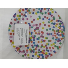 Confetti Round Paper Plate 23Cm 8Pcs