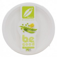 Pulp White round plate Biodegradble 23Cm