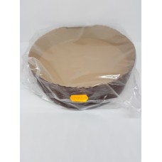 Pastry Mold Paper Brown Round 18X3,5Cm 5Pcs