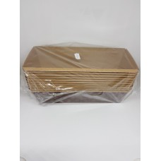 Pastry Mold Paper Brown Rectangular 8X23X7H.Cm 10Pcs